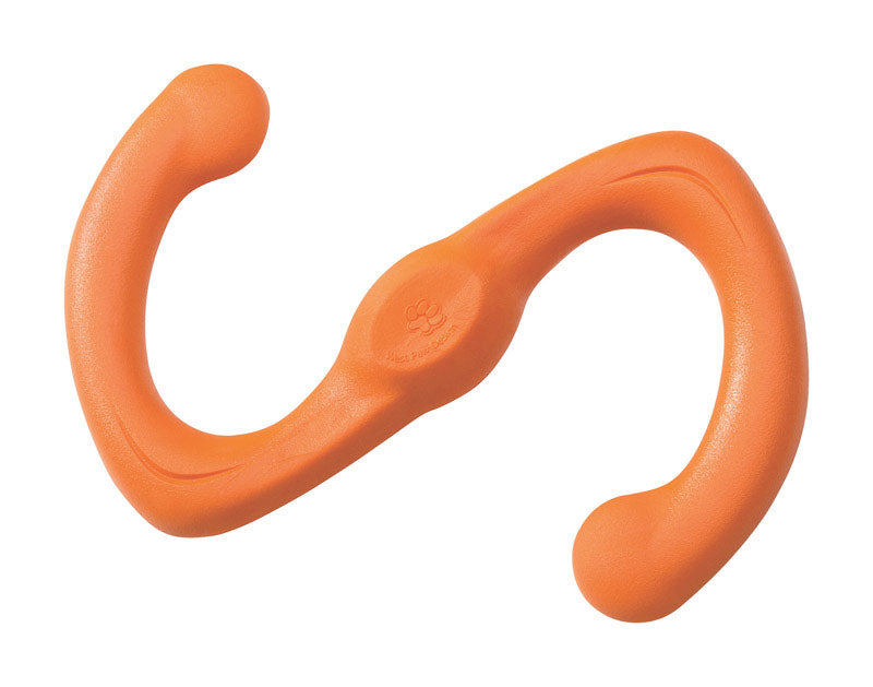 West Paw 8000437 Zogoflex Orange Bumi Synthetic Rubber Dog Tug Toy&#44