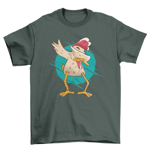T-Shirt Dabbing Chicken