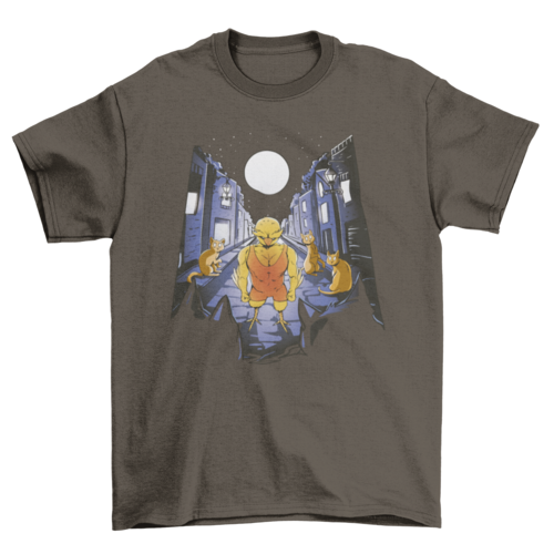 T-Shirt Strong chicken and cats