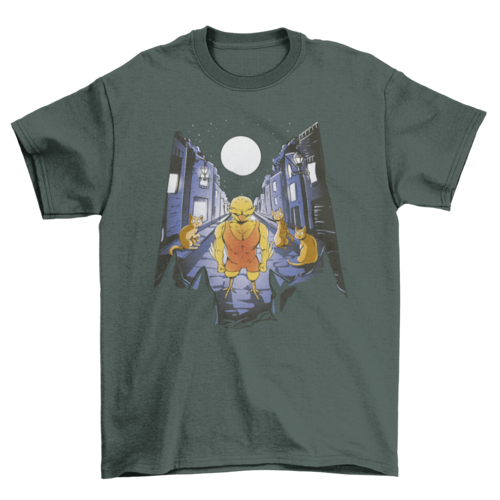 T-Shirt Strong chicken and cats